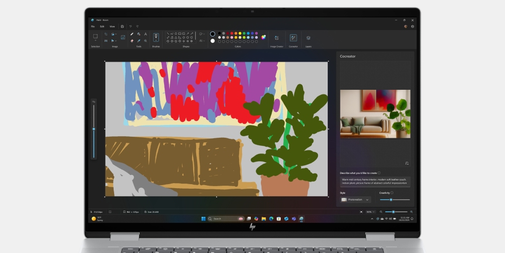 Sketch, generate with Cocreator