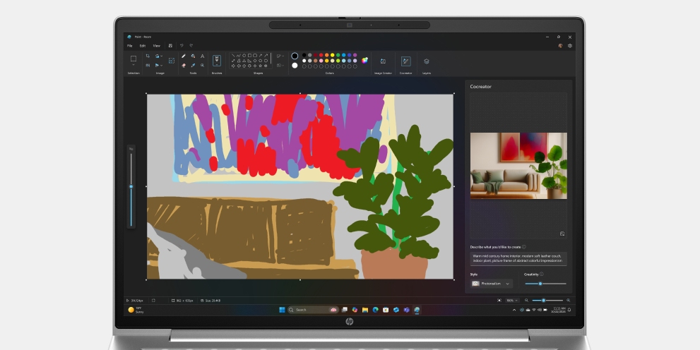 Sketch, generate with Cocreator