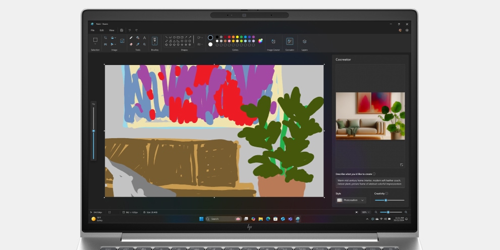 Sketch, generate with Cocreator